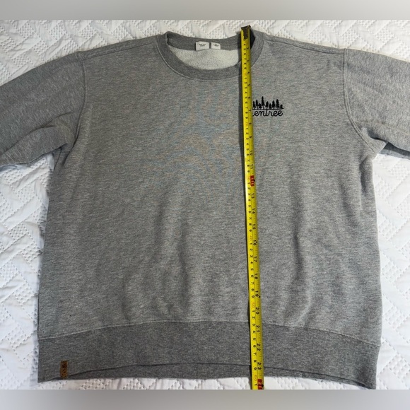 Tentree Gray Crewneck Pullover Sweater Sweatshirt Sustainable Loungewear Large - Picture 16 of 16